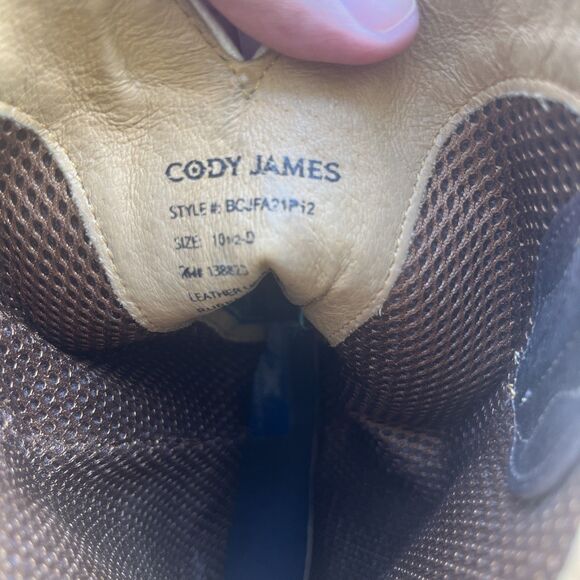 CODY JAMES Men's Leather Boots Hoverfly Broad Square Toe Western Boots 10.5 D - Picture 9 of 9